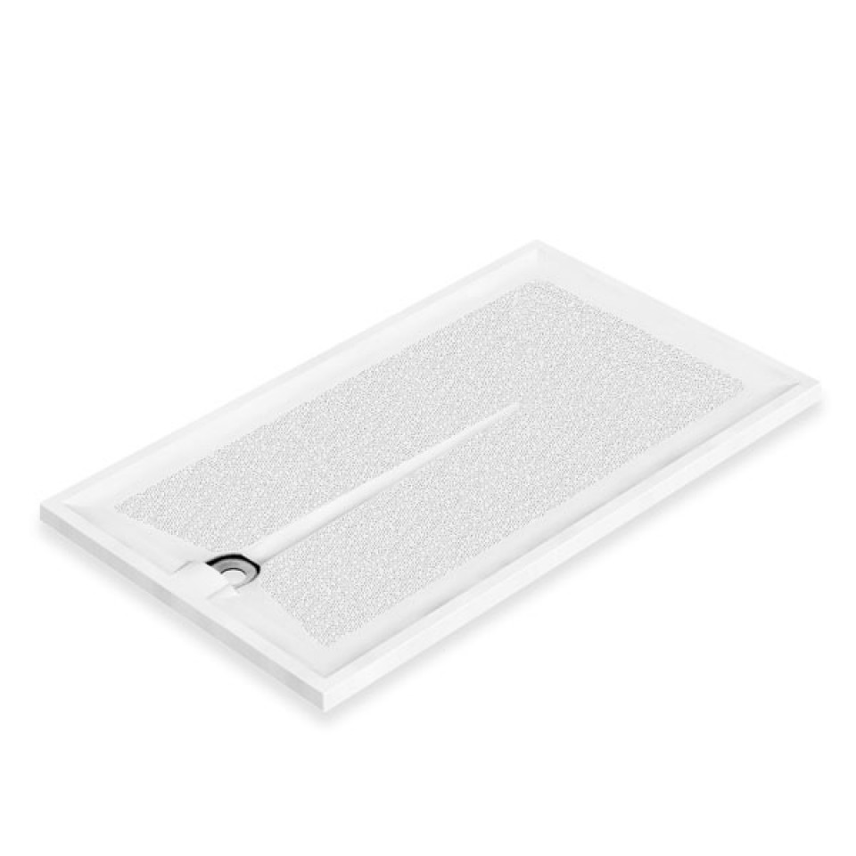 AKW Braddan Shower Tray with Upward Discharge Waste